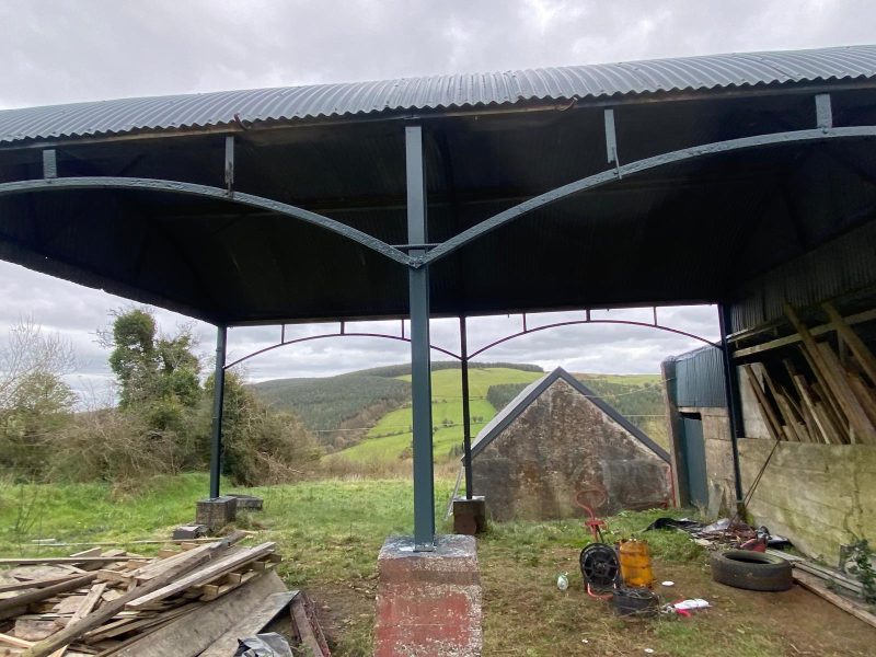 Agricultural buildings painted in Cheekpoint