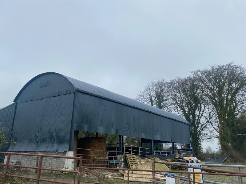 Agricultural building cleaned and painted in Bunmahon
