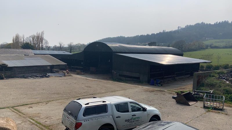 Agricultural buildings painted in Bunmahon